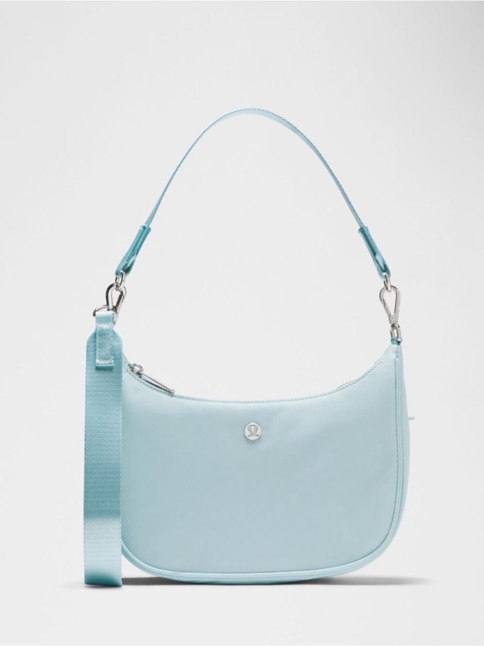lululemon athletica Pale Blue Shoulder Bag with Removable Strap